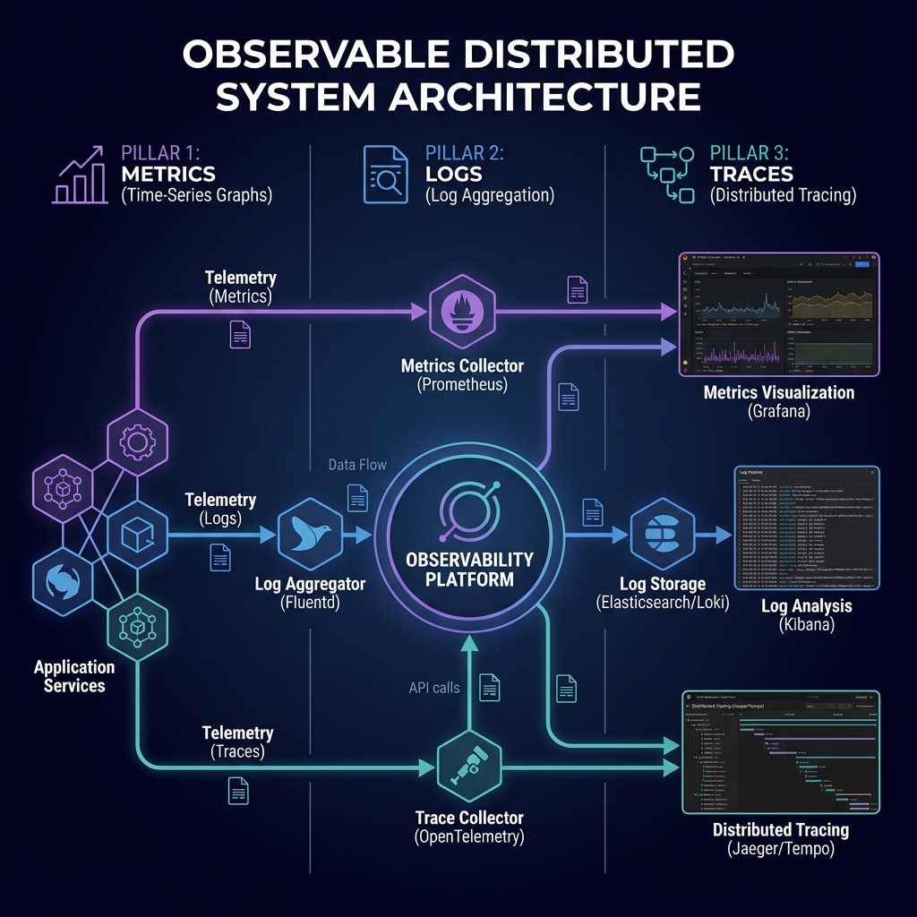 Observable Distributed System Architecture